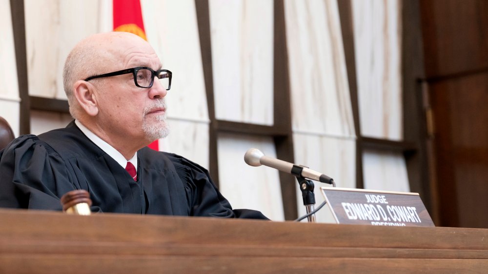 John Malkovich as Judge Edward D. Cowart in Netflix's Extremely Wicked, Shockingly Evil and Vile