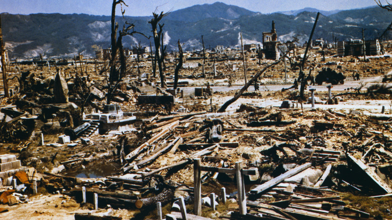 Hiroshima in ruins after bombing