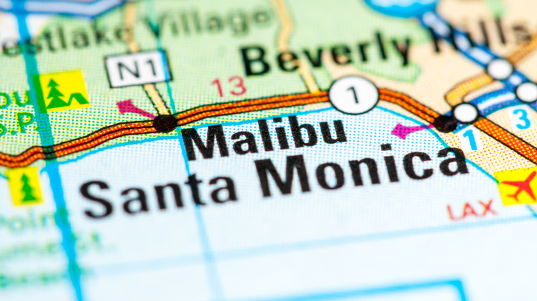 map of malibu