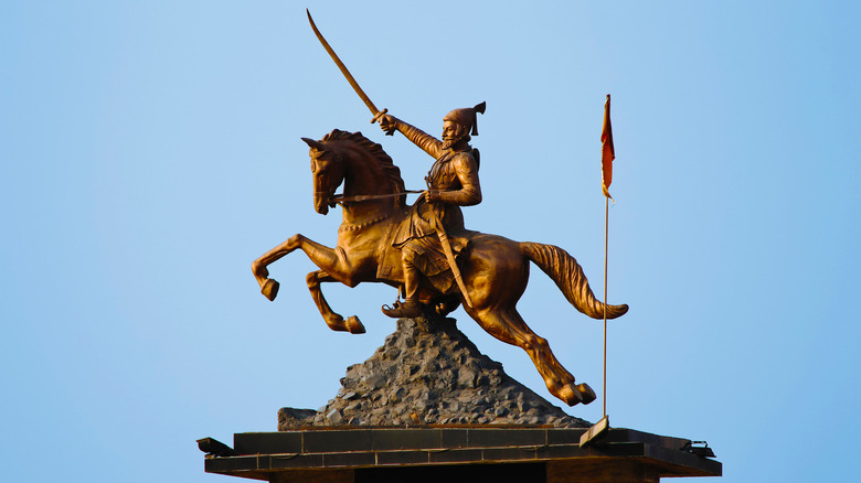 Shivaji equestrian statue, India
