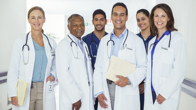 group of doctors standing together