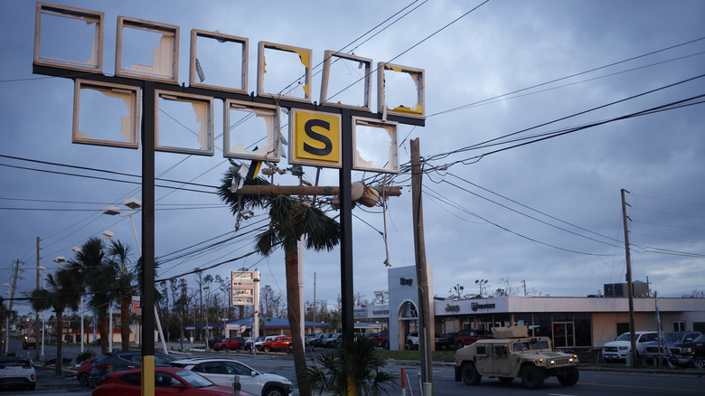 Waffle House during Hurricane Michael  