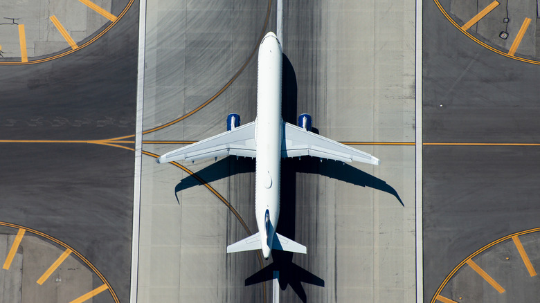 Jet plane, runway