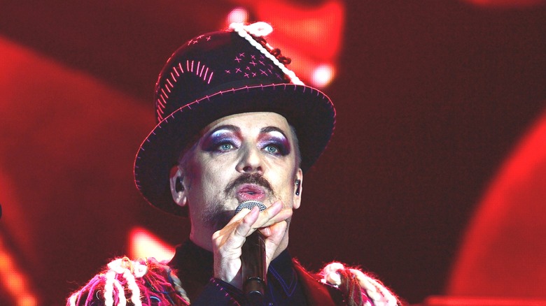 Boy George performing 