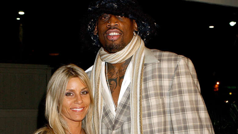 Michelle Moyer and Dennis Rodman 