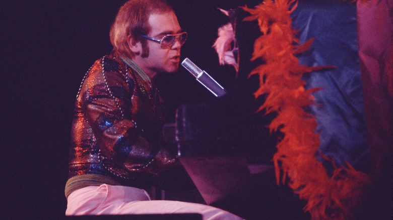 elton john performing in the 1970s