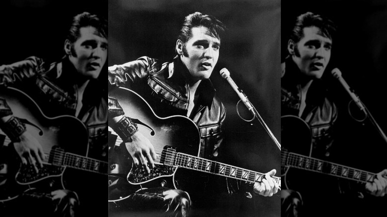 Elvis with guitar