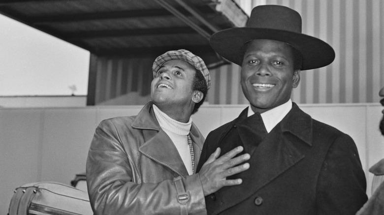 Harry Belafonte Sidney Poitier black white