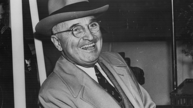 President Truman smiling