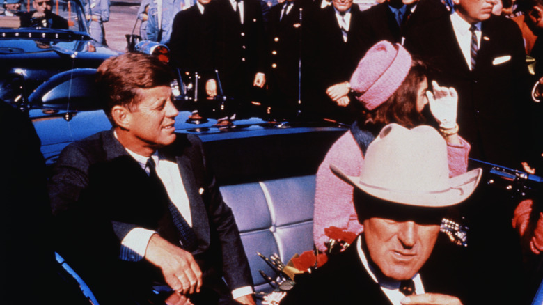 John and Jackie Kennedy motorcade