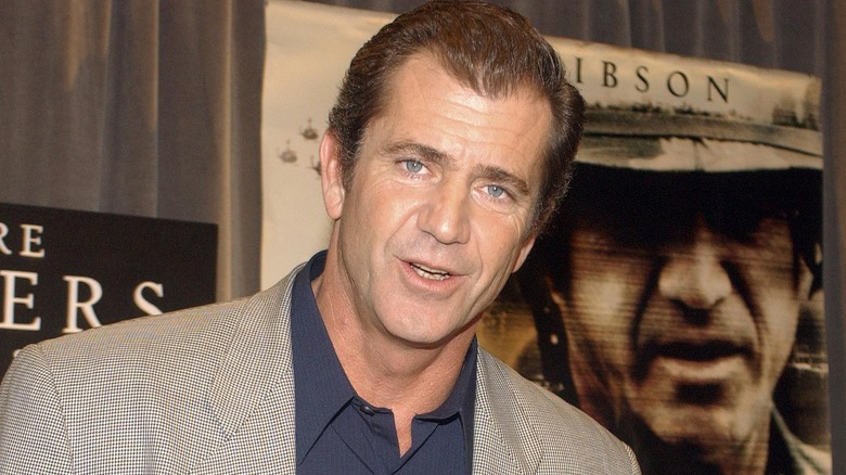 Mel Gibson smiling