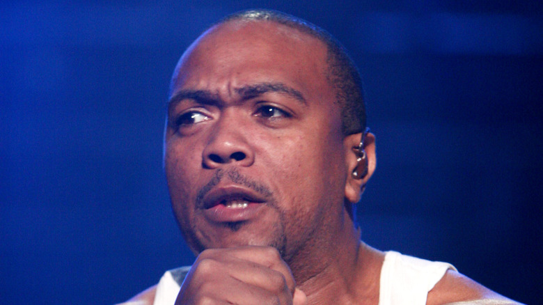 Timbaland with earpiece 