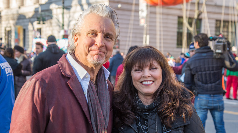 Neil Giraldo and Pat Benatar posing in 2015