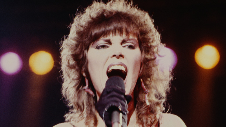 Pat Benatar performing in 1980