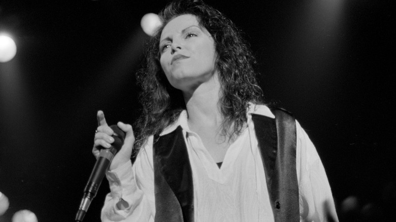 Pat Benatar performing in 1988