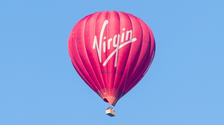 Virgin pink hot-air balloon