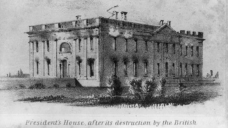 British burn the White House, 1814