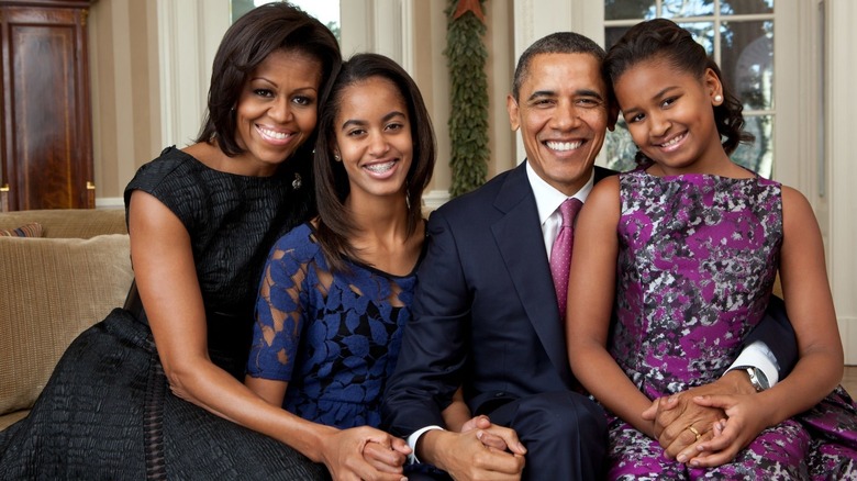 Obama and family