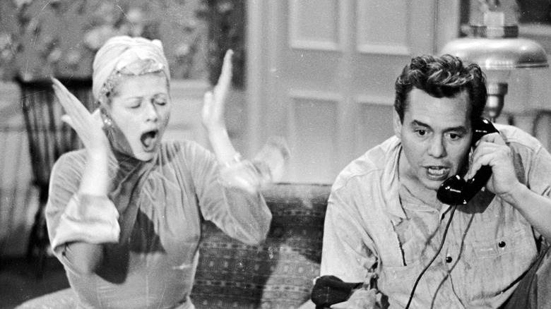 Lucille Ball and Desi Arnaz on the Ed Sullivan Show