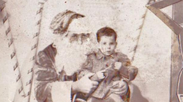 Billy Jones with Santa