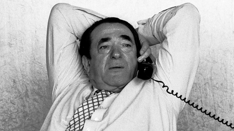 Robert Maxwell on the phone