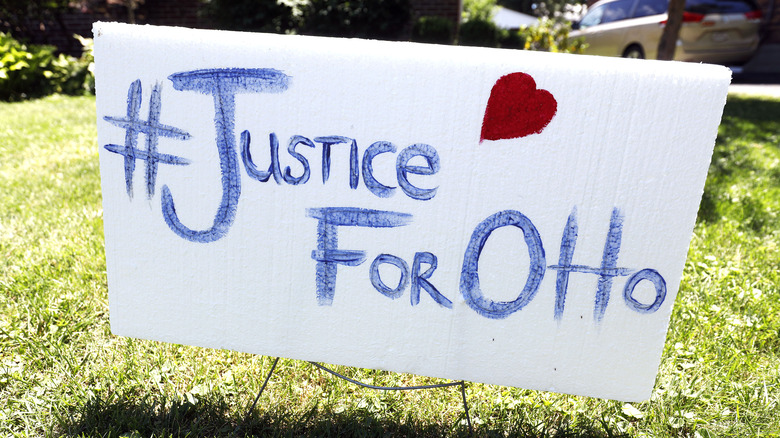 Justice for otto sign