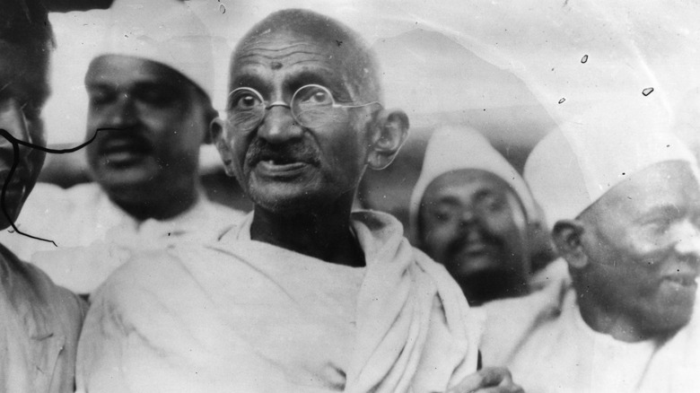 Mahatma Ghandi in public