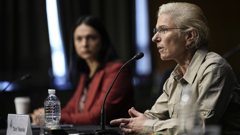 Ukrainian medic Yuliia Paievska testifying