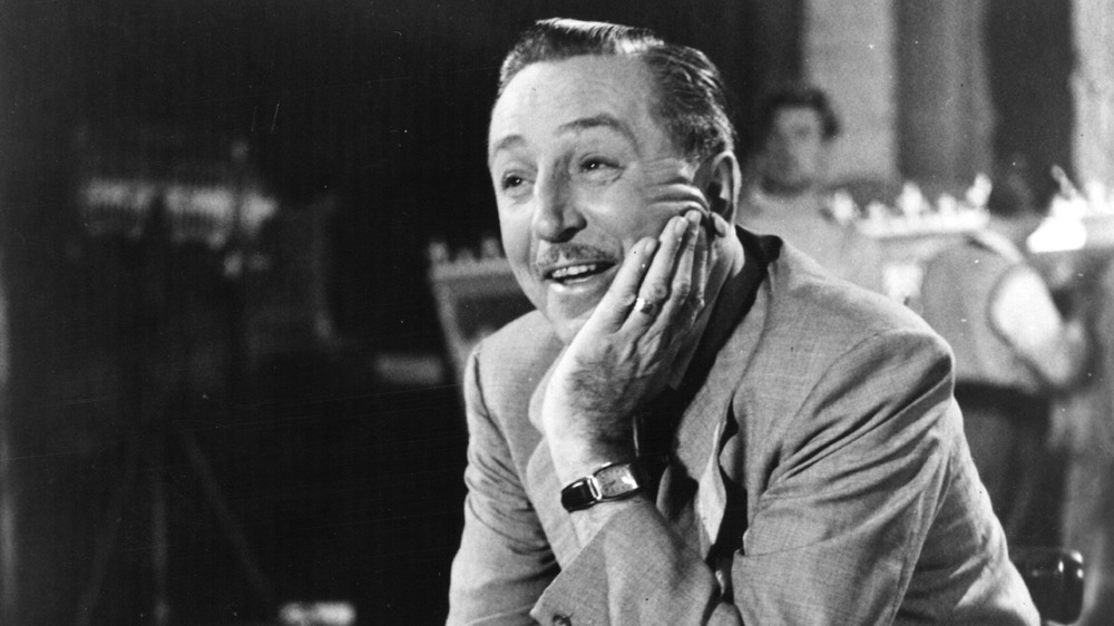 Walt Disney spinning a tale in 1952