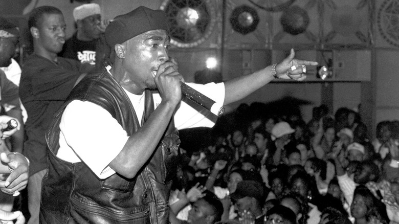 Tupac Shakur performing in 1993
