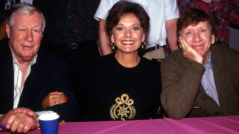 dawn wells russell johnson and bob denver at a gilligan's island event