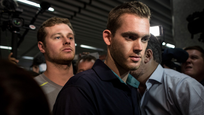 Gunnar Bentz and Jack Conger walking