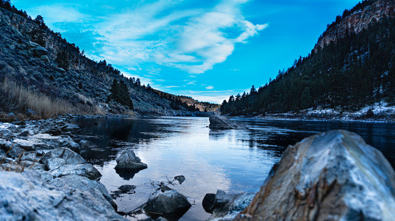 Little Missouri River in winter 