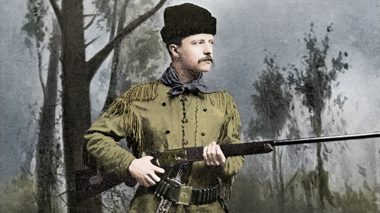 Teddy Roosevelt with rifle 