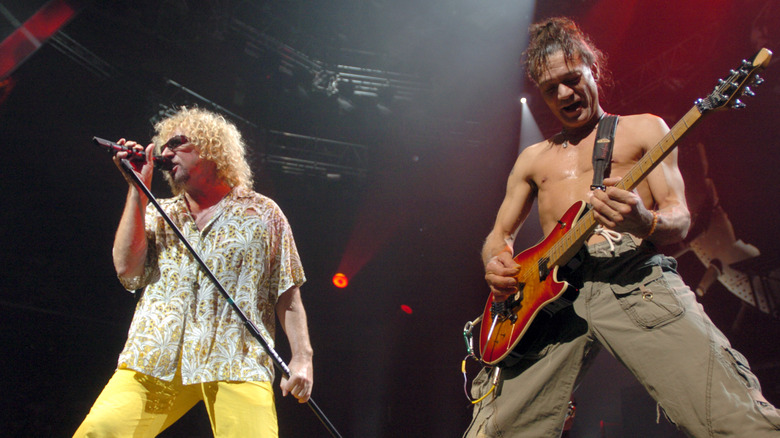 Sammy Hagar and Eddie Van Halen 