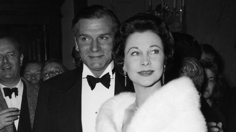 Older Laurence Olivier and Vivien Leigh 