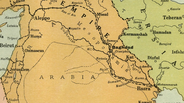 Map of the Middle East