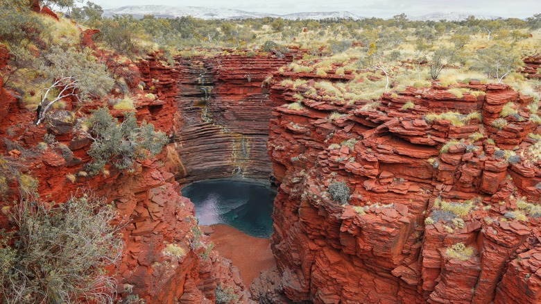 A photograph of a gorge in Australia's Pilbara.