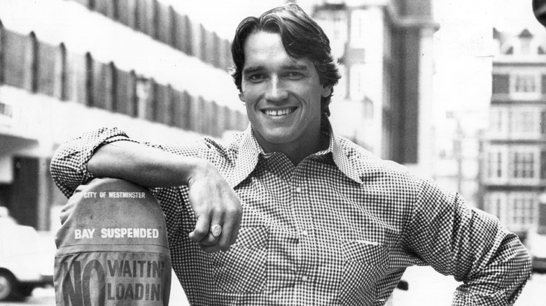 Arnold Schwarzenegger smiling