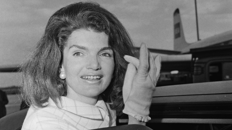 Jackie Kennedy smiling