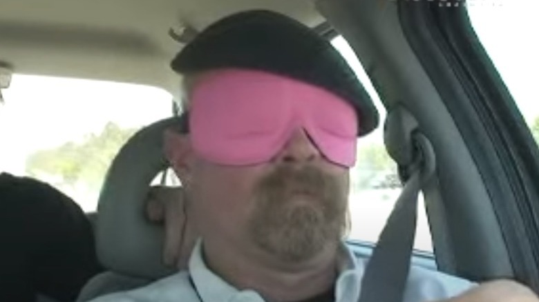 jamie hyneman driving while blindfolded