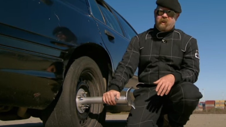 jamie hyneman's spy car wheel modifications