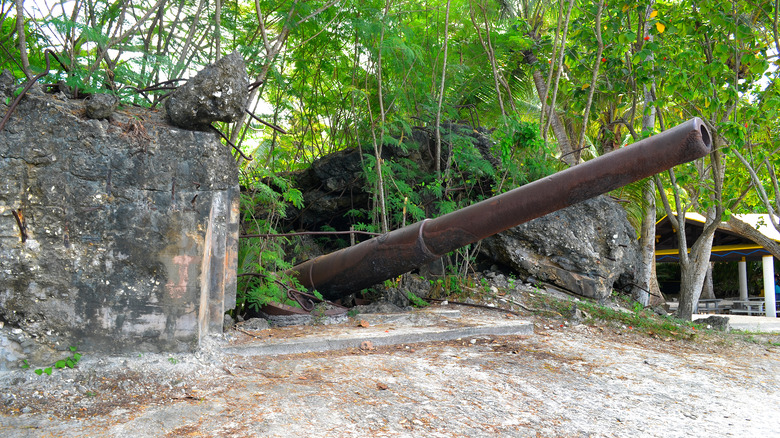 Artillery still remaining on Saipan