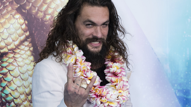 jason momoa at an aquaman event