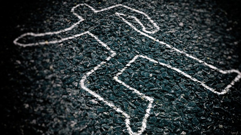 chalk victim outline