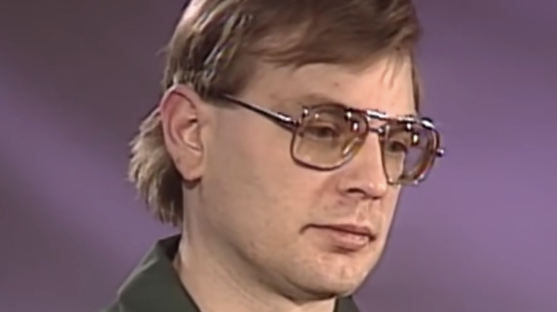 Dahmer glasses purple background