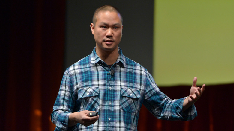 Tony Hsieh speaking onstage