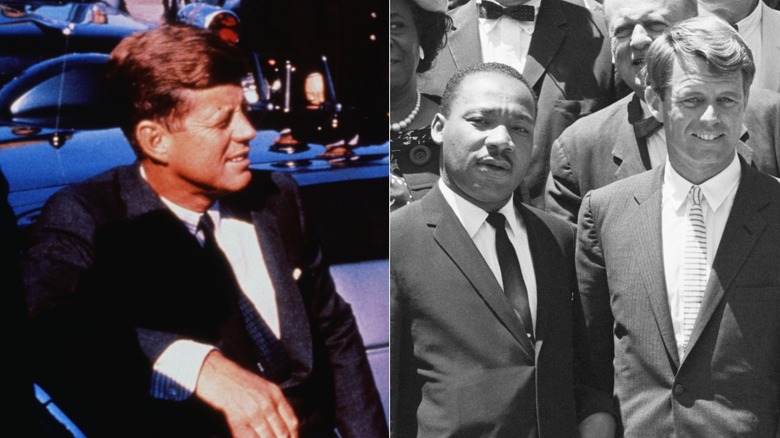 John F. Kennedy, Martin Luther King, Robert Kennedy