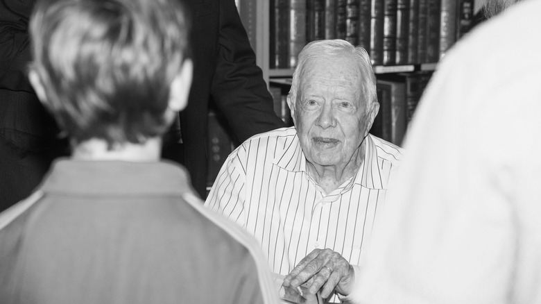 Jimmy Carter at a book event