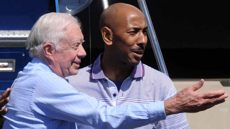 Aijalon Gomes with Jimmy Carter